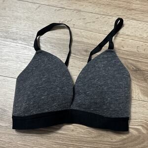 Auden Women’s Grey Black Sports Bra Size 32D (A22)